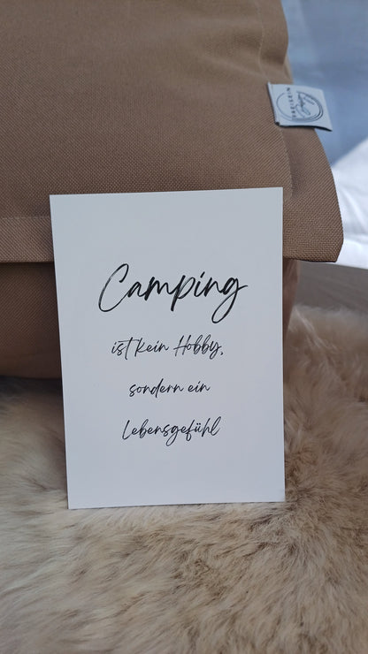 Postkarte „Camping“ – kleine Grüße für unterwegs