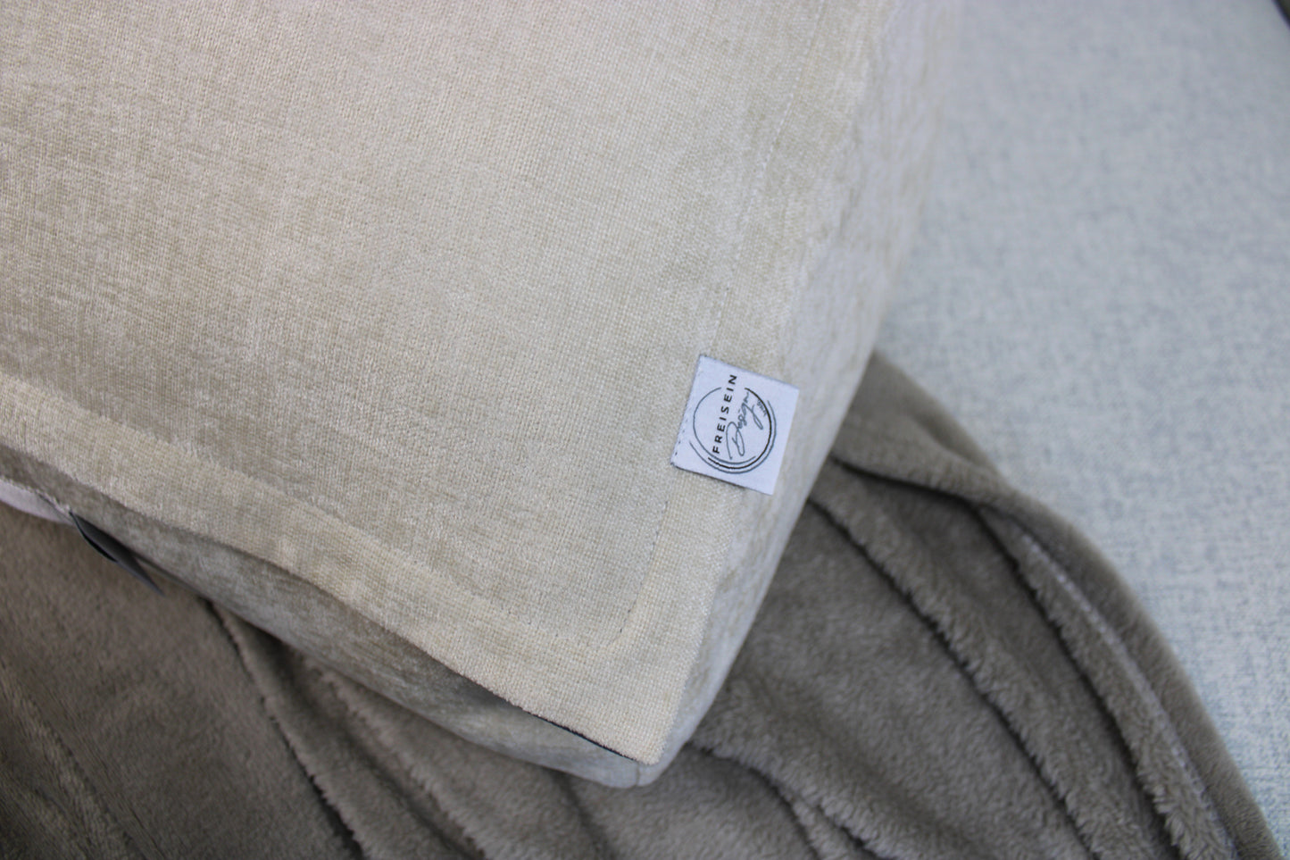 Travel-Bag unbedruckt – Indoor Beige Velours