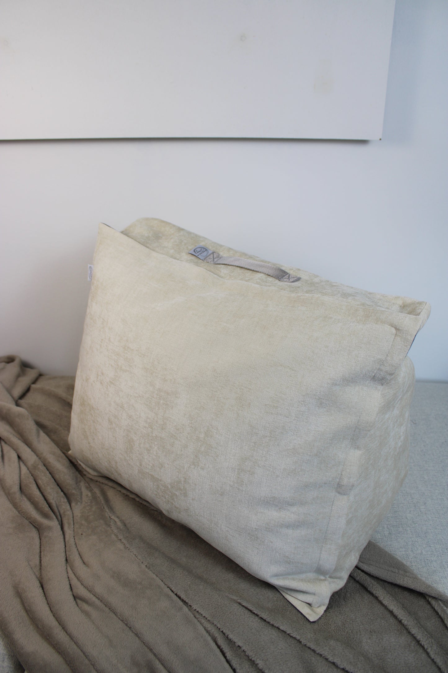 Travel-Bag unbedruckt – Indoor Beige Velours