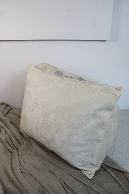 Travel-Bag unbedruckt – Indoor Beige Velours