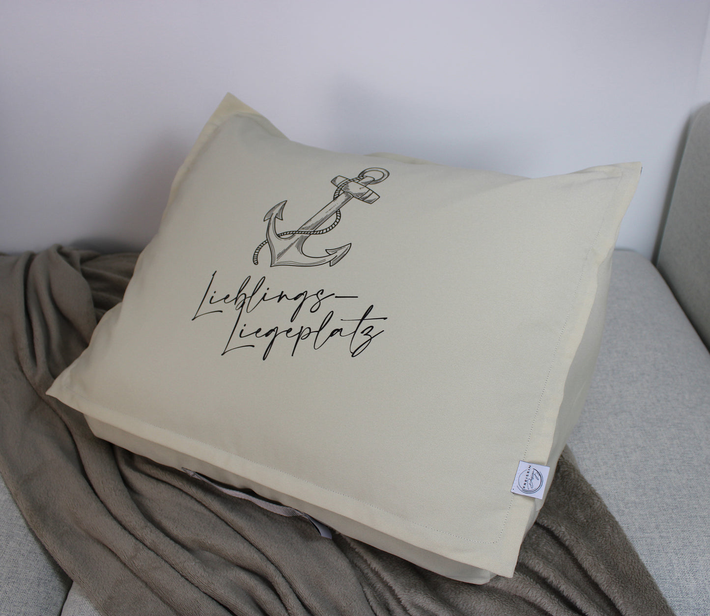 Travel-Bag „Lieblingsliegeplatz mit Anker“ – entspannt ankommen