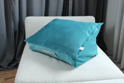 Travel-Bag unbedruckt – Indoor Türkis Velour
