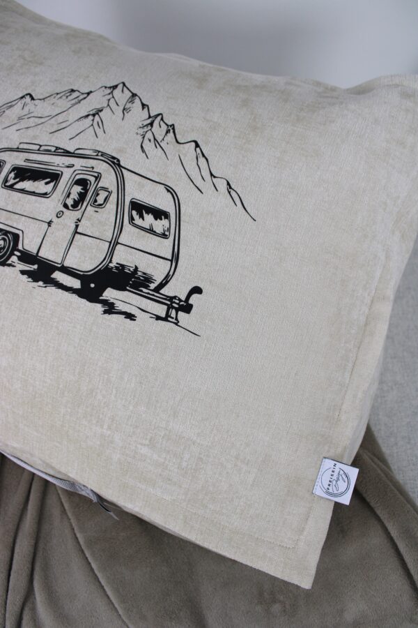 TRAVEL BAG Indoor "Wohnwagen" Nr. 34 Beige Velours – Bild 3