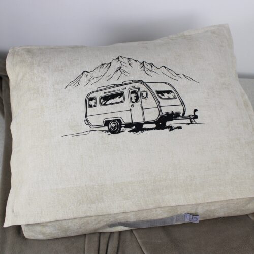 TRAVEL BAG Indoor "Wohnwagen" Nr. 34 Beige Velours