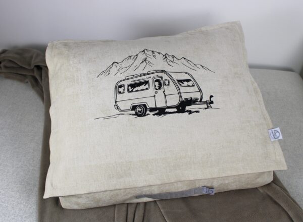 TRAVEL BAG Indoor "Wohnwagen" Nr. 34 Beige Velours